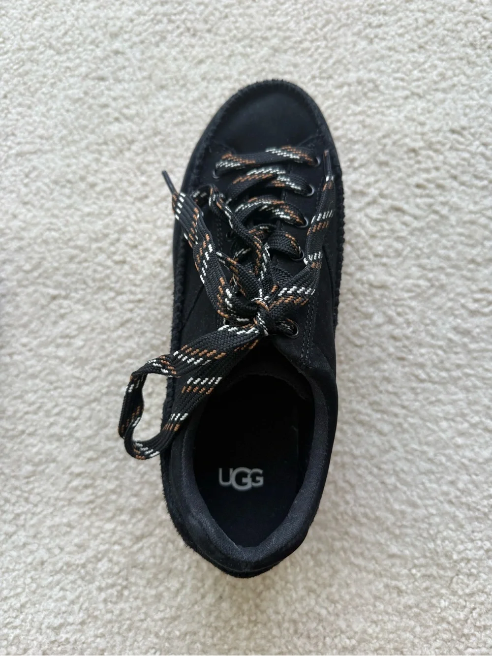 UGG Platform Lace-Up Sneakers in Black - Women's Fashion Shoe